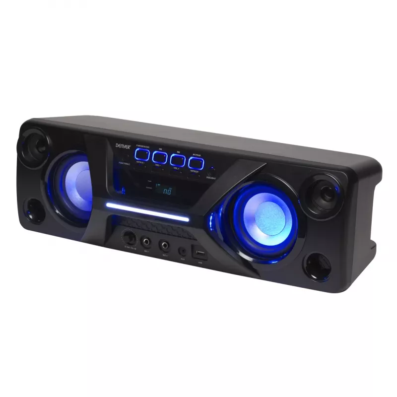 Denver BTB-410NR Stereo tragbarer Lautsprecher Schwarz