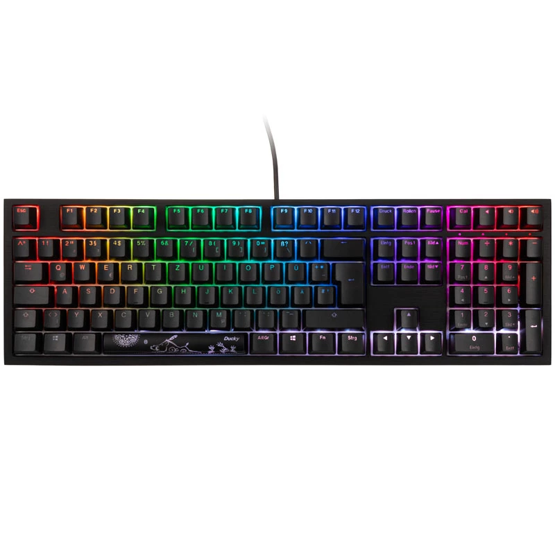 Ducky Shine 7 Tastatur Gaming USB Deutsch Schwarz