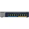 NETGEAR MS108TUP Unmanaged L2 2.5G Ethernet (100/1000/2500) Power over Ethernet (PoE) Grau