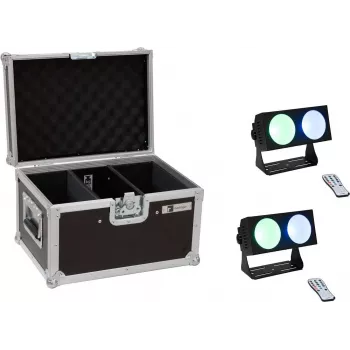LED-Lichtleiste EUROLITE CBB-2 COB RGB 2x - kompakte COB RGB Linearleuchte, Doppeleinheit