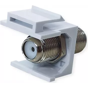VALUE ROLINE Keystone-Kupplung F-Typ Kunststoff Nickelplatte (25.99.8214)