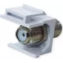 VALUE ROLINE Keystone-Kupplung F-Typ Kunststoff Nickelplatte (25.99.8214)
