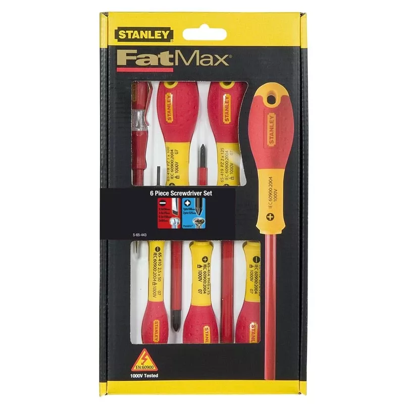 Isoliertes Schlitz-Pozidriv-Set Stanley FATMAX 0-65-443