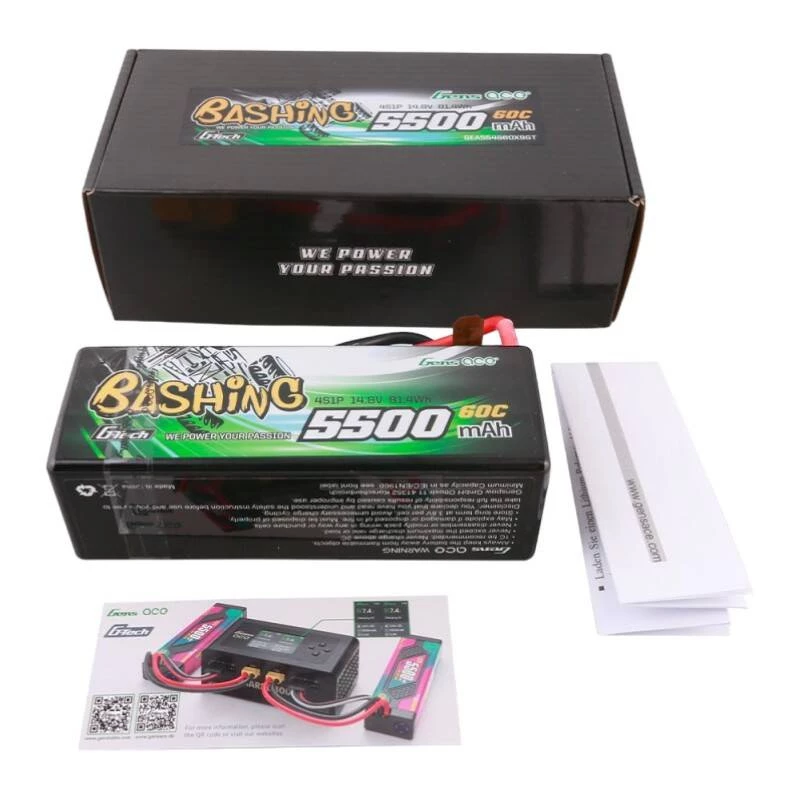 Gens ace G-Tech 5500mAh 4S1P 14.8V 60C HardCase RC-Auto Lipo Akku