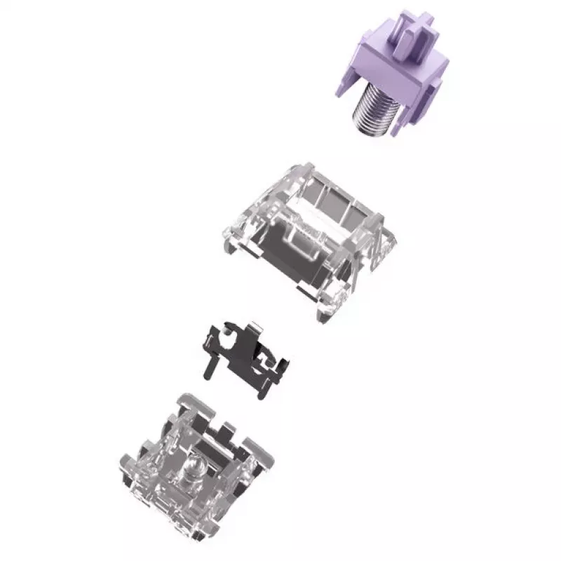 Mechanische Tastaturschalter GLORIOUS Mako Ultralight 5-Pin MX-Stem 40g taktil vorgeschmiert, 110 Stück