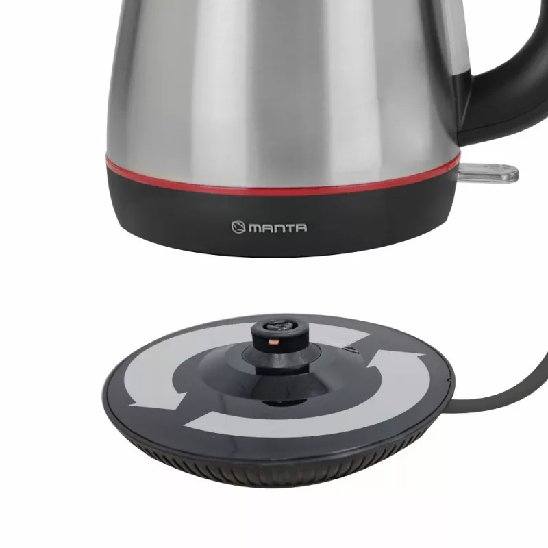 Wasserkocher MANTA 1,7L 2200W Edelstahl