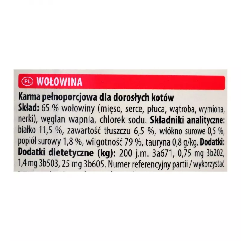 Nassfutter für Katzen Animonda Carny Dose 200 g — Rind, getreidefrei, glutenfrei, für ausgewachsene Katzen, geeignet bei Futtermittelallergien