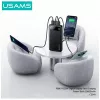 Powerbank usams PB80 PD20W 10000mAh — tragbarer Ladegerät, schwarz