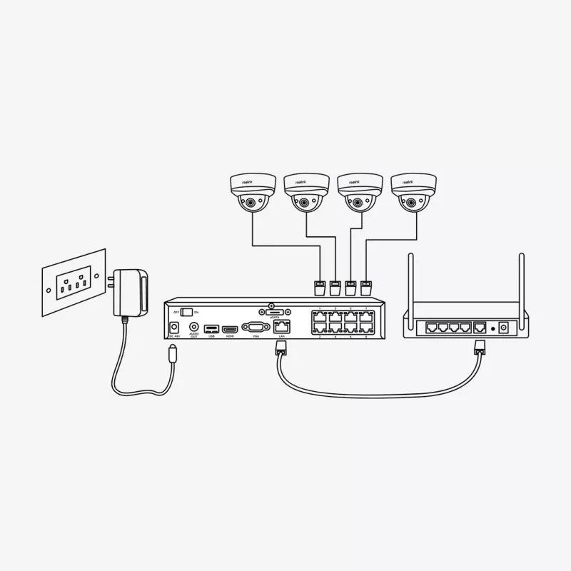 NVR Reolink NVS16 16-Kanal PoE