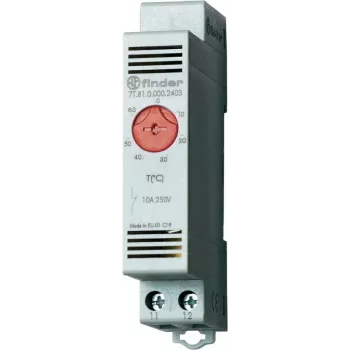 Finder Schaltschrank-Vari-Thermostat, Serie 7T.81 7T.81.0.000.2403 (Heizung) +0 - +60 °C 10 A (7T.81.0.000.2403)