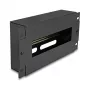Rackzubehör DELOCK 67320 — Metallabdeckblende, schwarz, 1 Stk.