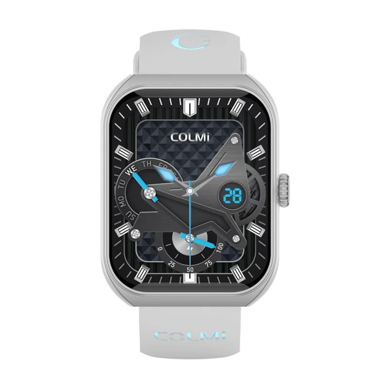 Smartwatch Colmi P86 Silver Bluetooth Herzfrequenzmesser, Silbergehäuse