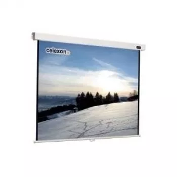 Celexon Professional manuell – Leinwand – Deckenmontage möglich, für Wandmontage geeignet – 304 cm (120) – 1:1 – Weiß (1090045)