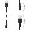 Lightning-Kabel AUKEY CB-AL05 1 m Schwarz