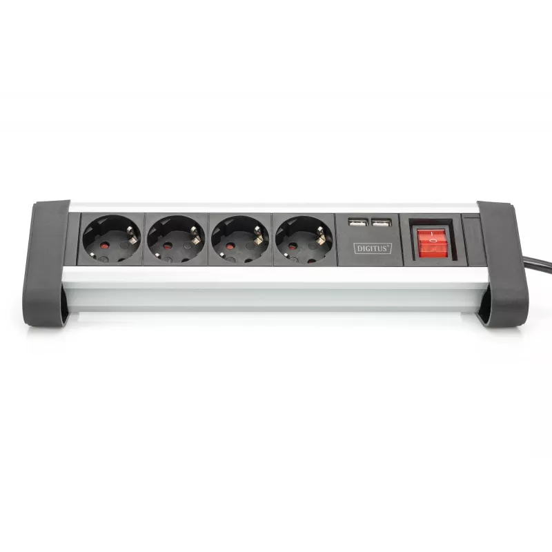 Steckdosenleiste Digitus DA-70614 mit 2x USB-Anschlüssen