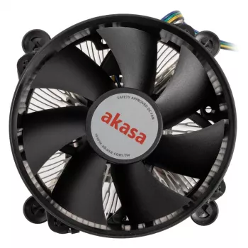 Heatsink/Radiator Akasa AK-CC6603EP01 9,5 cm Aluminium Schwarz