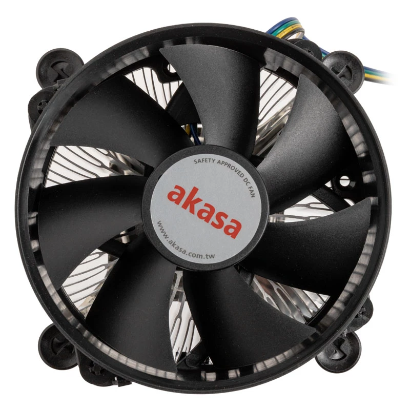 Heatsink/Radiator Akasa AK-CC6603EP01 9,5 cm Aluminium Schwarz