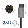 Akyga AK-EV-05 E-Bike-Ladegerät für 48-V-Akkus, 54,6 V / 2 A, 110 W, GX16 12 mm Buchse, 1 m