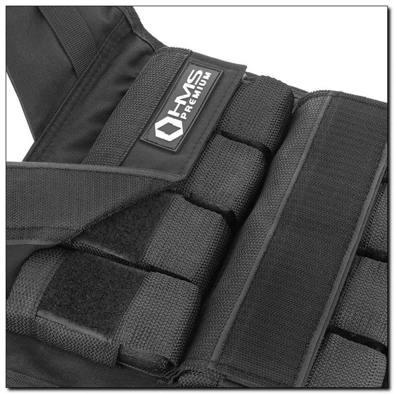 HMS Fitness KTO16 Gewichtsweste Stahl Schwarz