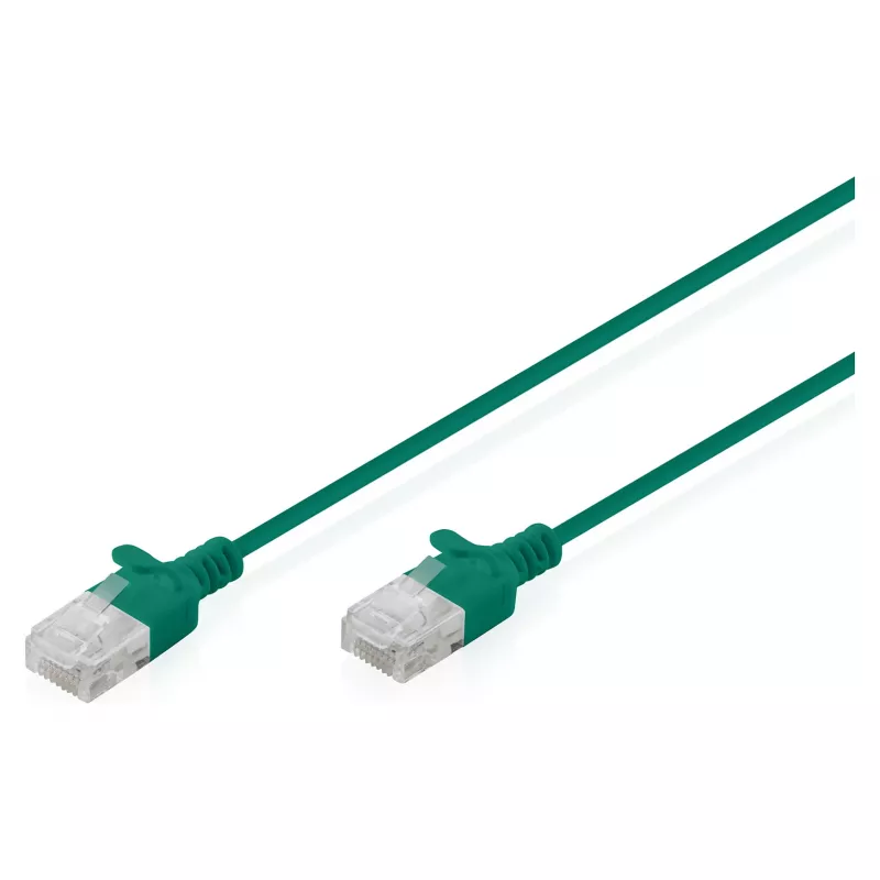 Netzwerk-Patchkabel DIGITUS CAT6 U‑UTP schlank, 1,5 m, grün