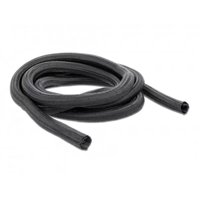 Geflechtschlauch DeLOCK 18921 10 m x 9 mm schwarz