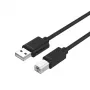 UNITEK Y-C421GBK USB-Kabel 5 m USB 2.0 USB A USB B Schwarz