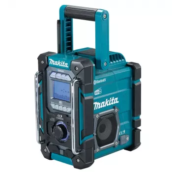 Tragbares Radio Makita DMR301 — DAB/DAB+/FM/AM, USB-A, 18V Li‑Ion, spritzwassergeschützt