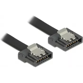 SATA-Kabel DeLOCK 0,7 m SATA III 7-polig Schwarz
