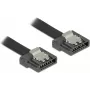 SATA-Kabel DeLOCK 0,7 m SATA III 7-polig Schwarz
