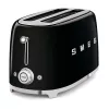Smeg - TSF02 Toaster 4 Scheiben - Schwarz/lackiert/BxHxT 41x20,8x21,5 cm/6 Röststufen/1500W