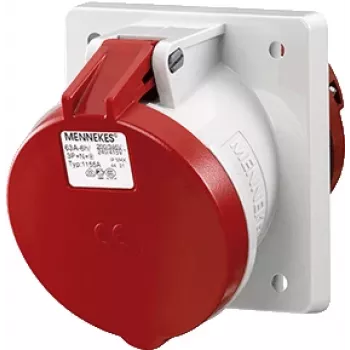 MENNEKES Elektrotechnik GmbH & Co. KG 1155A Steckdose Rot - Weiß (1155A)