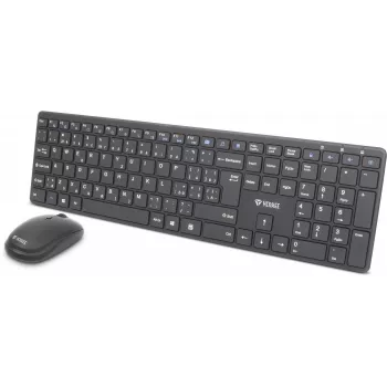Kabelloses Tastatur-Maus-Set YENKEE YKB 2008CS — 2,4 GHz USB, kompaktes Layout