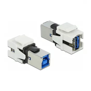 Keystone-Modul DeLOCK 86394 Flach Weiß USB A