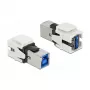 Keystone-Modul DeLOCK 86394 Flach Weiß USB A