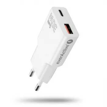 Universelles USB-Wandladegerät everActive SC-380Q Super schlank QC 3.0 – Quick Charge 3.0, kompaktes Design