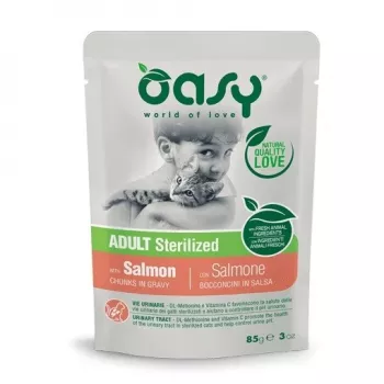 Oasy Brocken in Soße Adult Sterilized Lachs 85 g