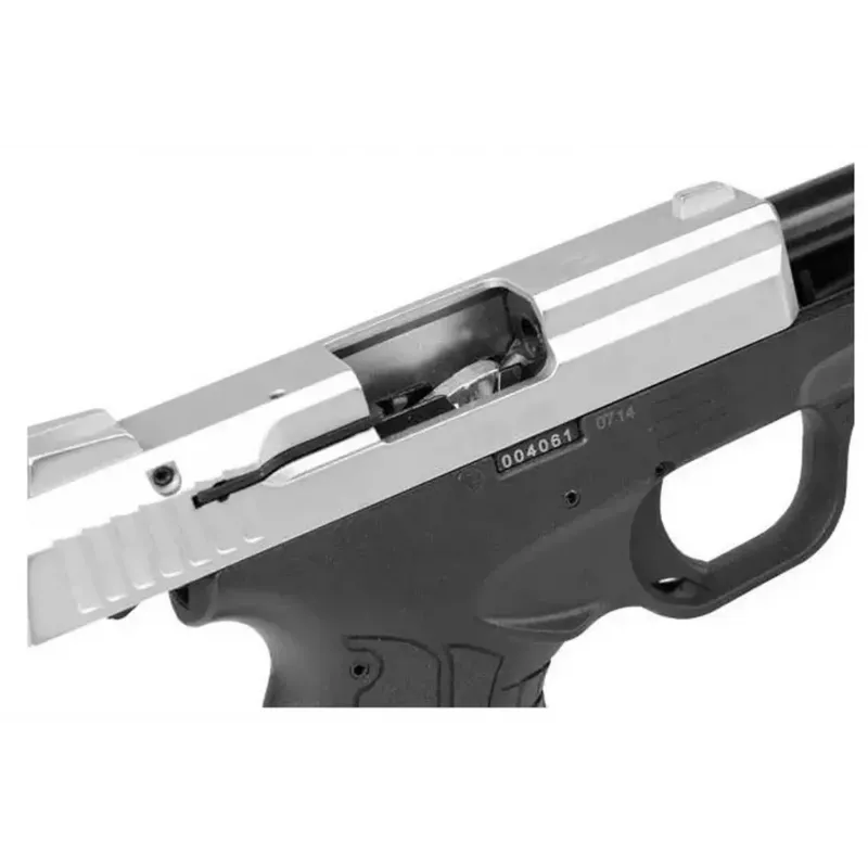 STALKER M906 BAS Alarm-Signalpistole, Kaliber .22 Long Blank (6 mm), Chromblitz