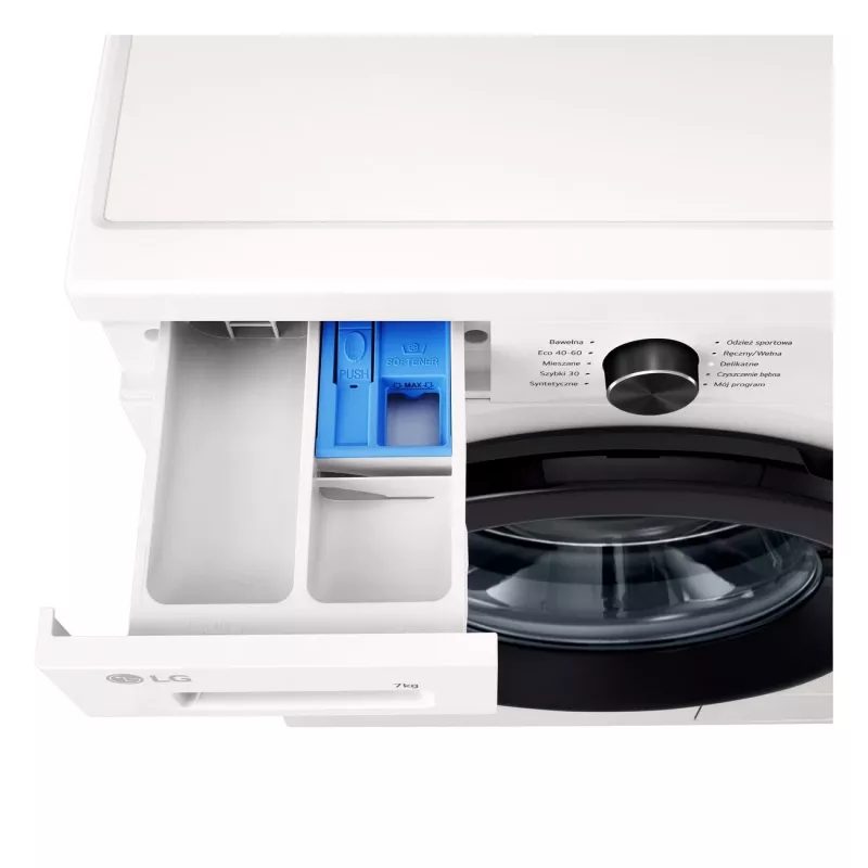 Waschmaschine LG F2X10S7NWK — Frontlader, 600 mm Breite, 540 mm Tiefe, 890 mm Höhe, 59 kg Nettogewicht