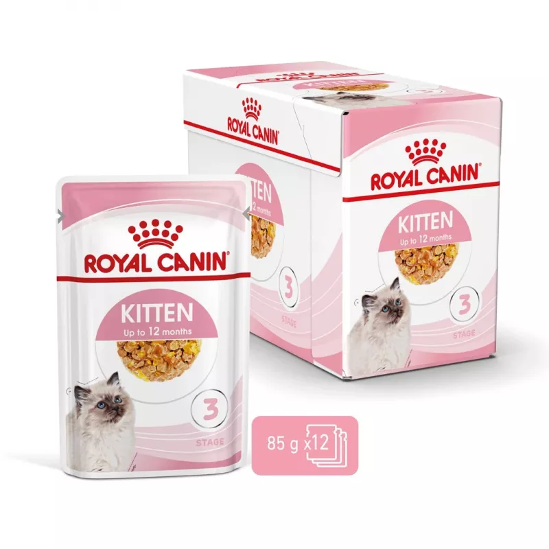 Nassfutter für Katzen Royal Canin Kitten Gravy 85 g — Geflügel, 78 % Feuchtigkeit, 12 % Protein