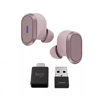 Logitech Zone True Wireless, In-Ear-Kopfhörer, ANC, Rosé, pink, In-Ear, Bluetooth, 985-001090