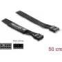 Paralleles Kabel DELOCK 86055, 1 x 9-Pin auf 1 x 9-Pin, Schwarz, 0,5 m