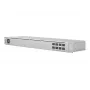 Verwalteter L2-Netzwerk-Switch UBIQUITI USW-Aggregation — 8 SFP+-Slots, 10G-Unterstützung, lüfterlos, 1U-Rack, silber