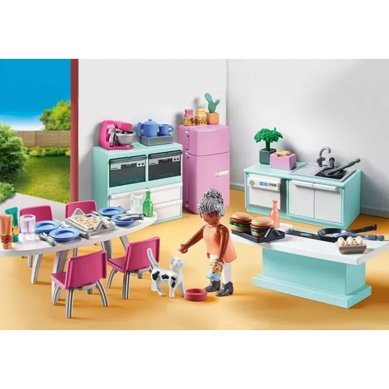 Küche Playmobil My Life Kitchen 71608 Mehrfarbig Kunststoff 4-10 Jahre