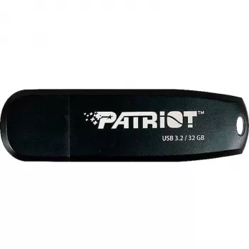 USB-Flash-Laufwerk PATRIOT 32 GB USB Typ-A 3.2 Gen 1 Schwarz, 80 MB/s, Schlüsselanhänger