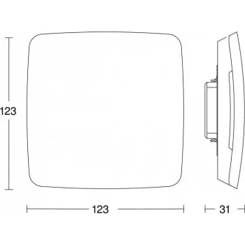Präsenzmelder Steinel True Presence KNX Multisensor UP 056353 — Deckenaussparung, KNX-kompatibel