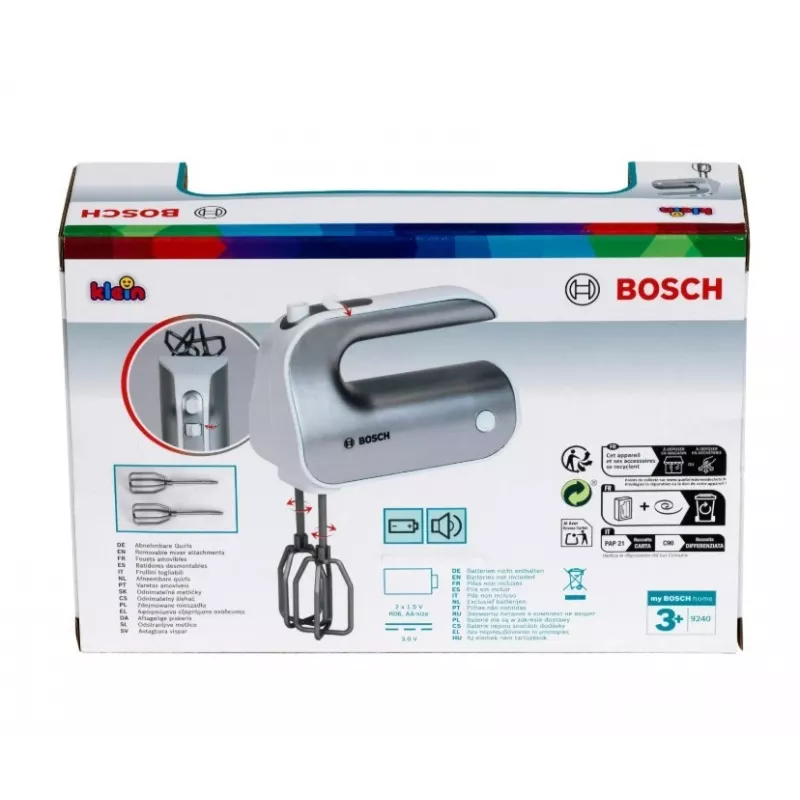Spielzeug-Küchenmixer KLEIN Mixer Bosch 9240 Silber – Spielgerät, handliche Größe für Kinder