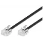 Telefonkabel Microconnect MPK182 RJ-11 RJ-11 2m Schwarz