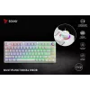 SAVIO PHENIX WHITE Kabellose Mechanische Tastatur, Gateron Red Pro, ABS