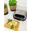 Toaster BLAUPUNKT SMS501 — Sandwichmaker/Grill, 750 W, antihaftbeschichtete Platten, kompakt in Schwarz