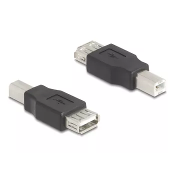 Kabeladapter DeLOCK 67199 USB Typ-B auf Typ-A Schwarz